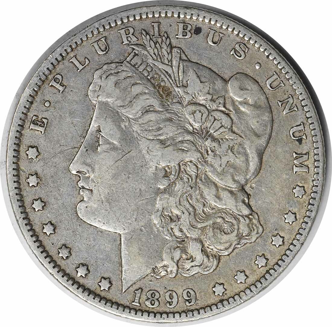 1899 VAM 6 Morgan Silver Dollar Micro O 90% Silver Uncertified (1 of 2)