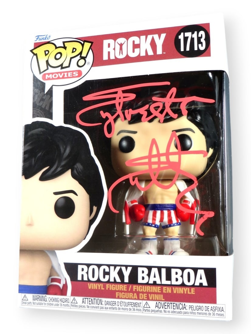 Sylvester Stallone Signed Funko POP Rocky Balboa Beckett Authenticated (1 of 4)