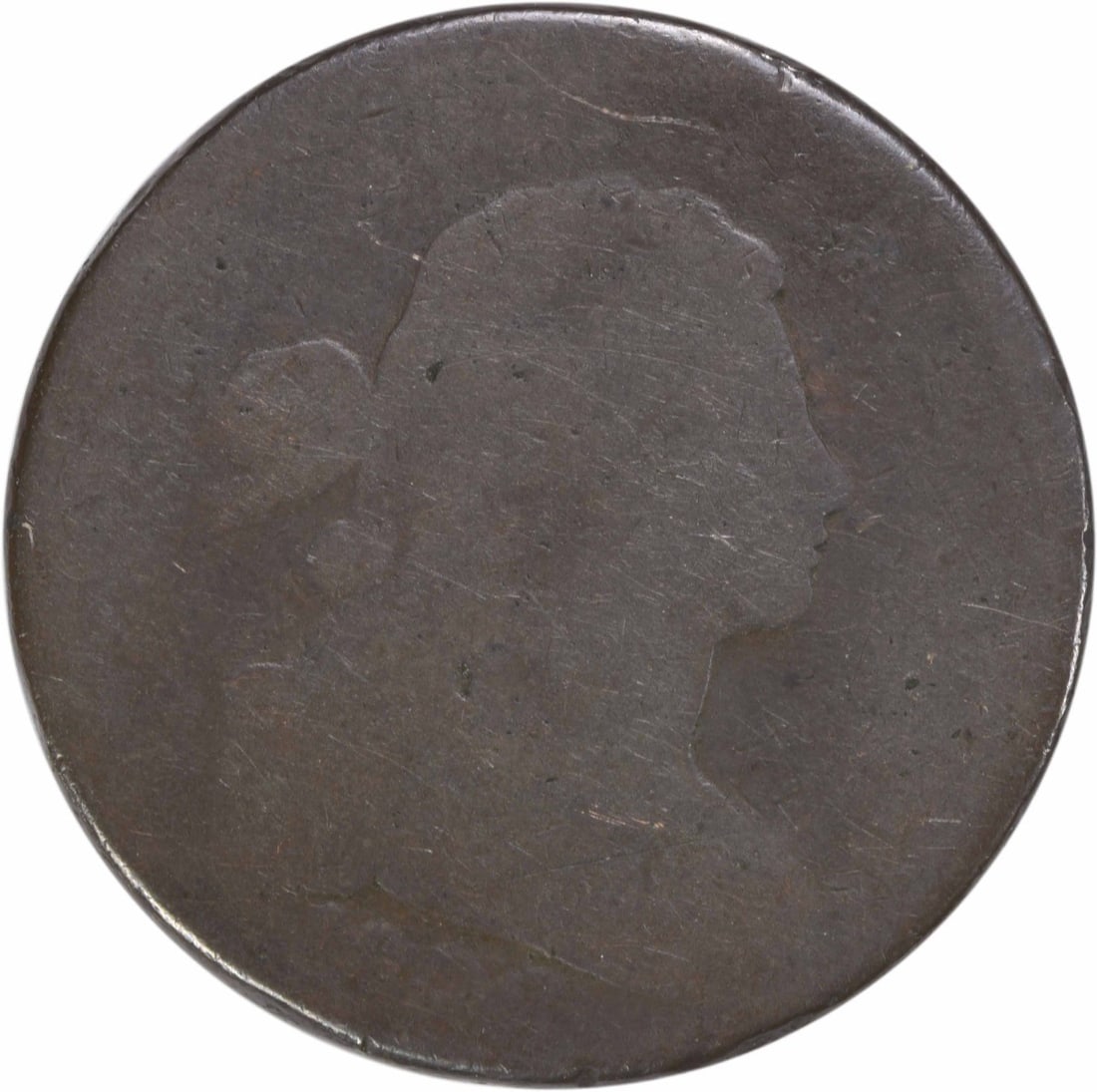 1802 Draped Bust Large Cent Copper Coin AG Uncertified (1 of 2)