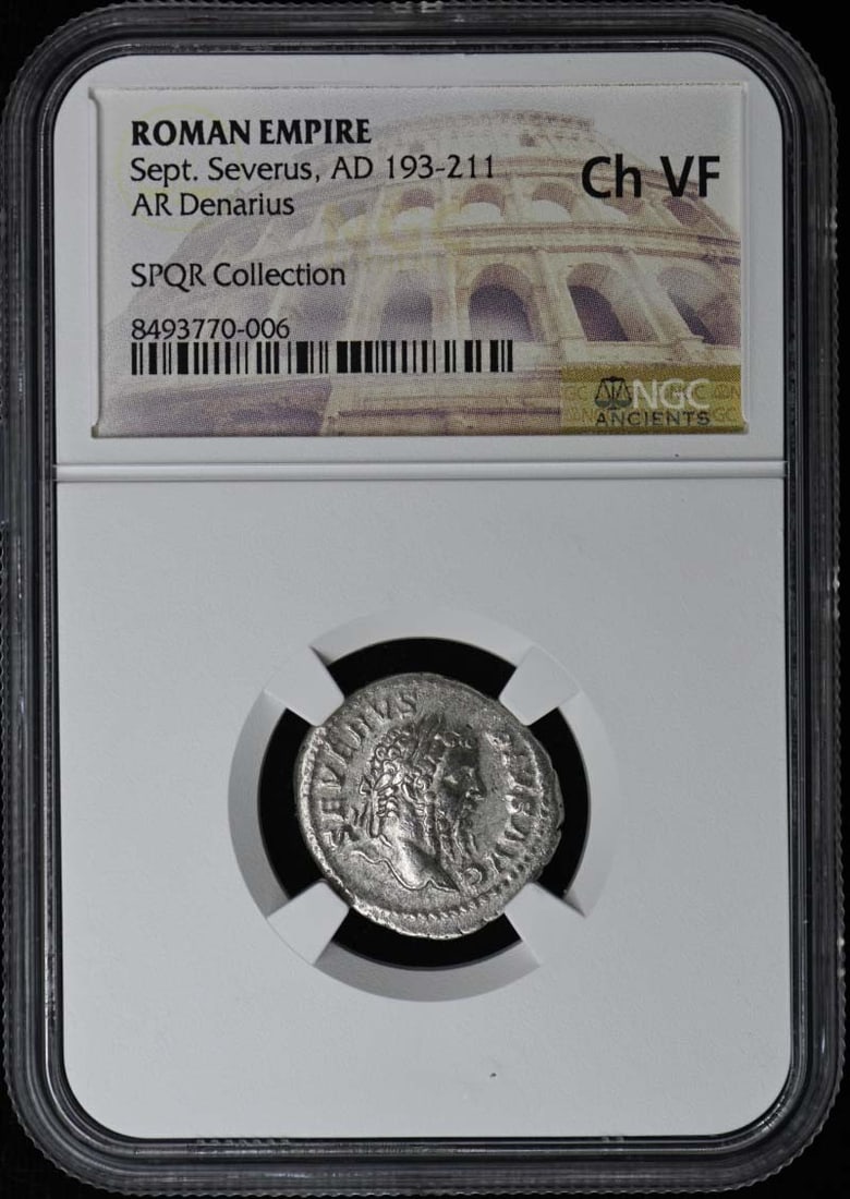 AR Denarius Roman Empire Septimius Severus NGC VF30 Certified (1 of 2)