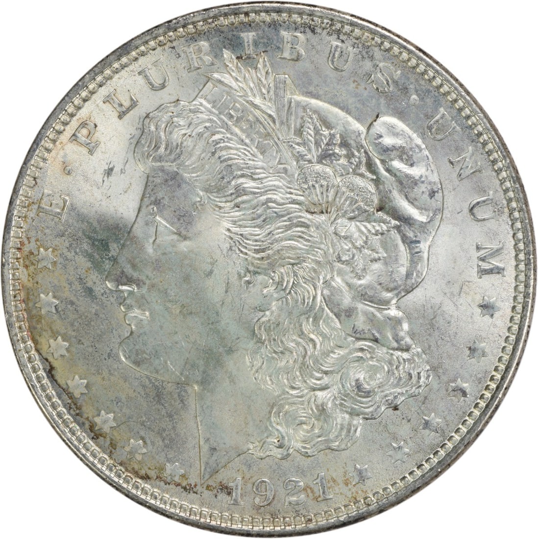 1921 Morgan Silver Dollar Choice BU Uncertified Silver Coin (1 of 2)