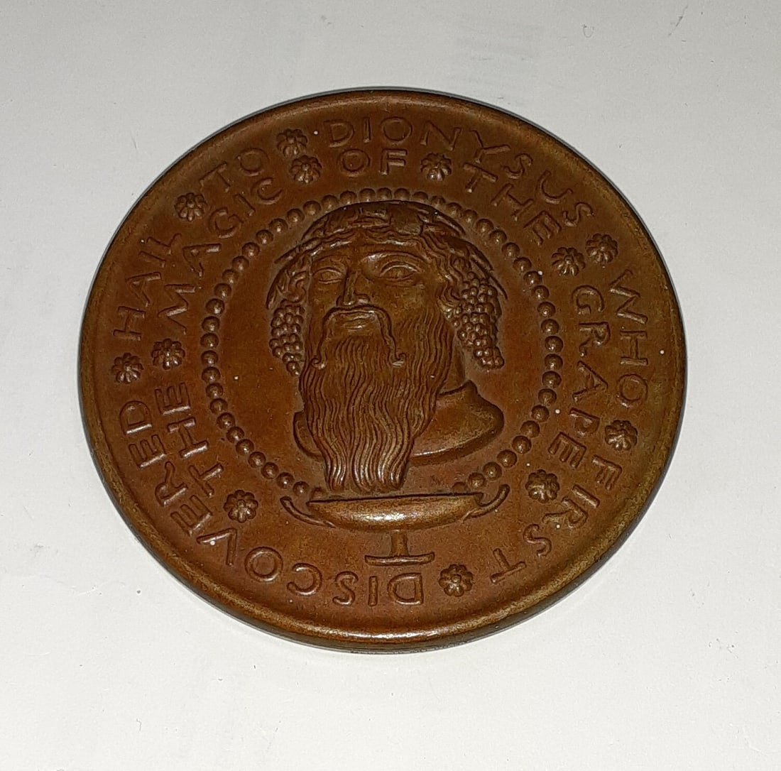 Bronze Dionysus Medal 2 7/8 Inch Society of Medalists Second Issue (1 of 4)