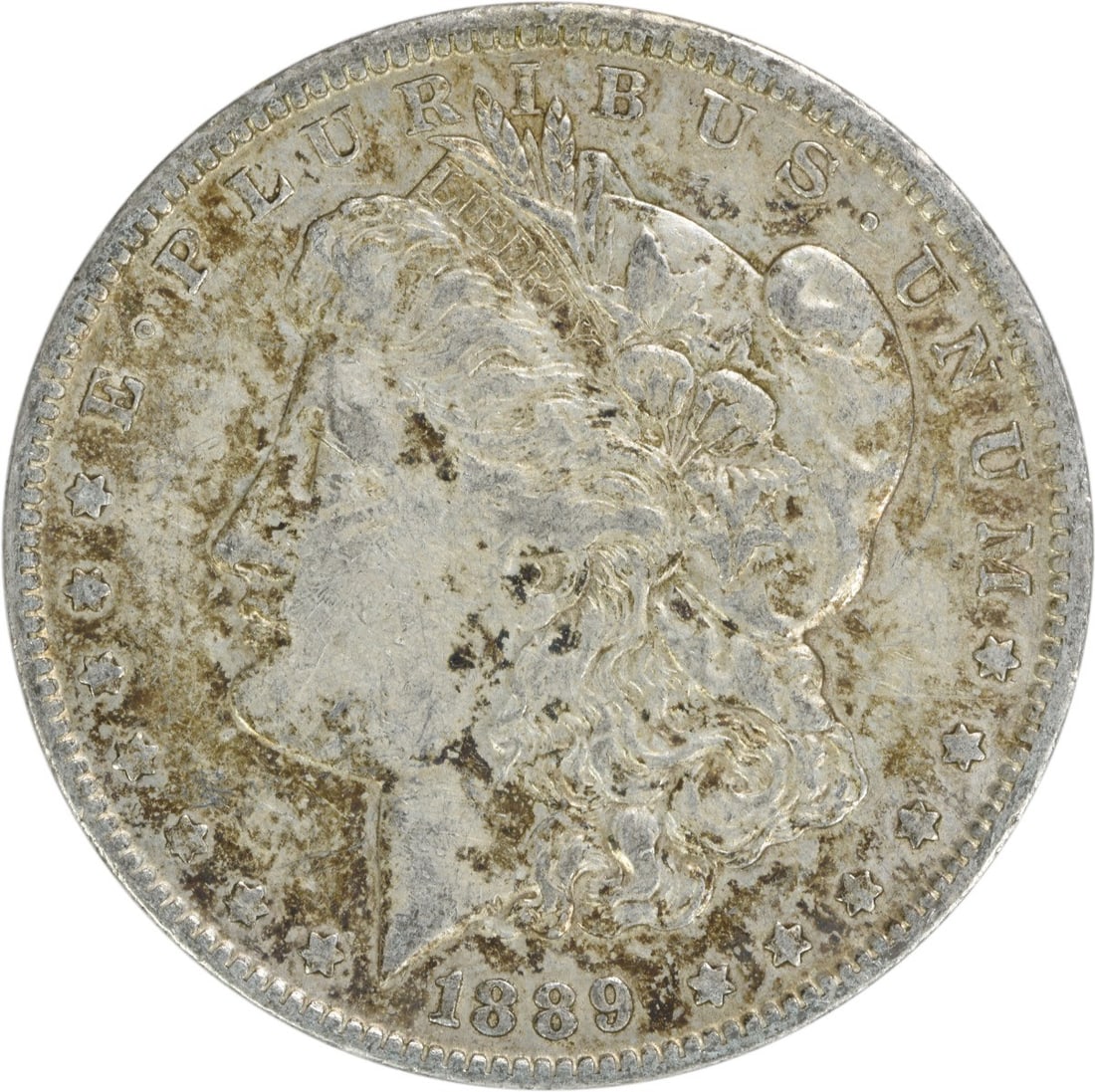 1889-O Morgan Silver Dollar Coin 90% Silver EF Uncertified: 1889-O Morgan Silver Dollar Coin 90% Silver EF Uncertified This 1889-O Morgan Silver Dollar is a must-have for collectors. It features a composition of 90% silver and 10% copper, showcasing the