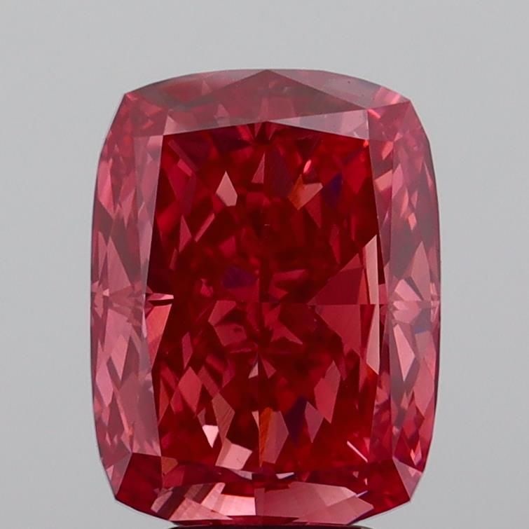 Loose Diamond - CUSHION MODIFIED 5.02ct Fancy Vivid Brownish Pink VS1: Loose Diamond - CUSHION MODIFIED 5.02ct Fancy Vivid Brownish Pink VS1 Source: This is a real non-mined Diamond that has been grown in a lab Shape: CUSHION MODIFIED Carats: 5.02 Color: Fancy Vivid Brow