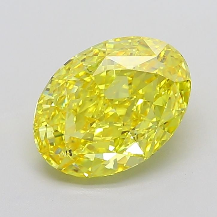 Loose Diamond - OVAL 5.01ct Fancy Vivid Yellow VS2: Loose Diamond - OVAL 5.01ct Fancy Vivid Yellow VS2 Source: This is a real non-mined Diamond that has been grown in a lab Shape: OVAL Carats: 5.01 Color: Fancy Vivid Yellow Certification: IGI 