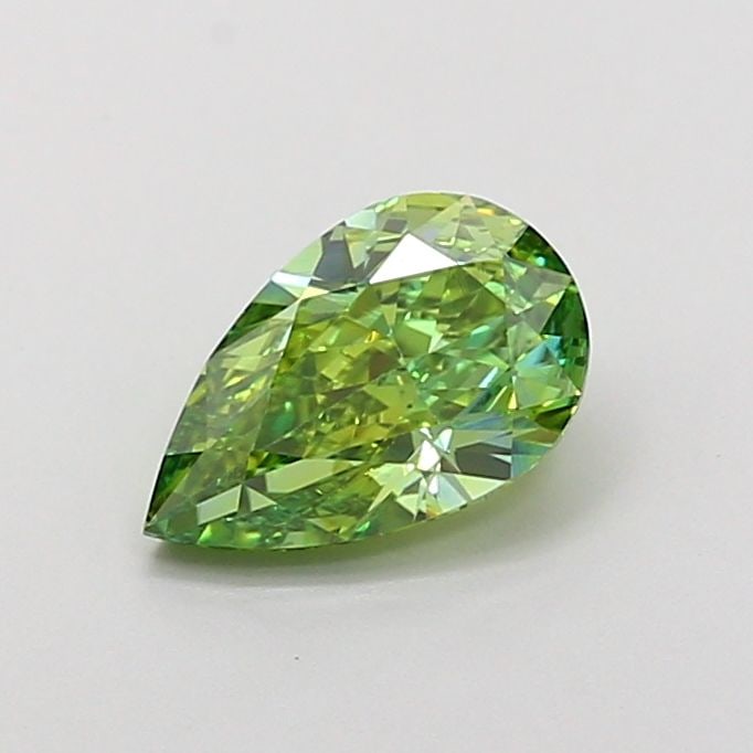 Loose Diamond - PEAR 1.01ct Fancy Vivid Green VS1: Loose Diamond - PEAR 1.01ct Fancy Vivid Green VS1 Source: This is a real non-mined Diamond that has been grown in a lab Shape: PEAR Carats: 1.01 Color: Fancy Vivid Green Certification: IGI Video: