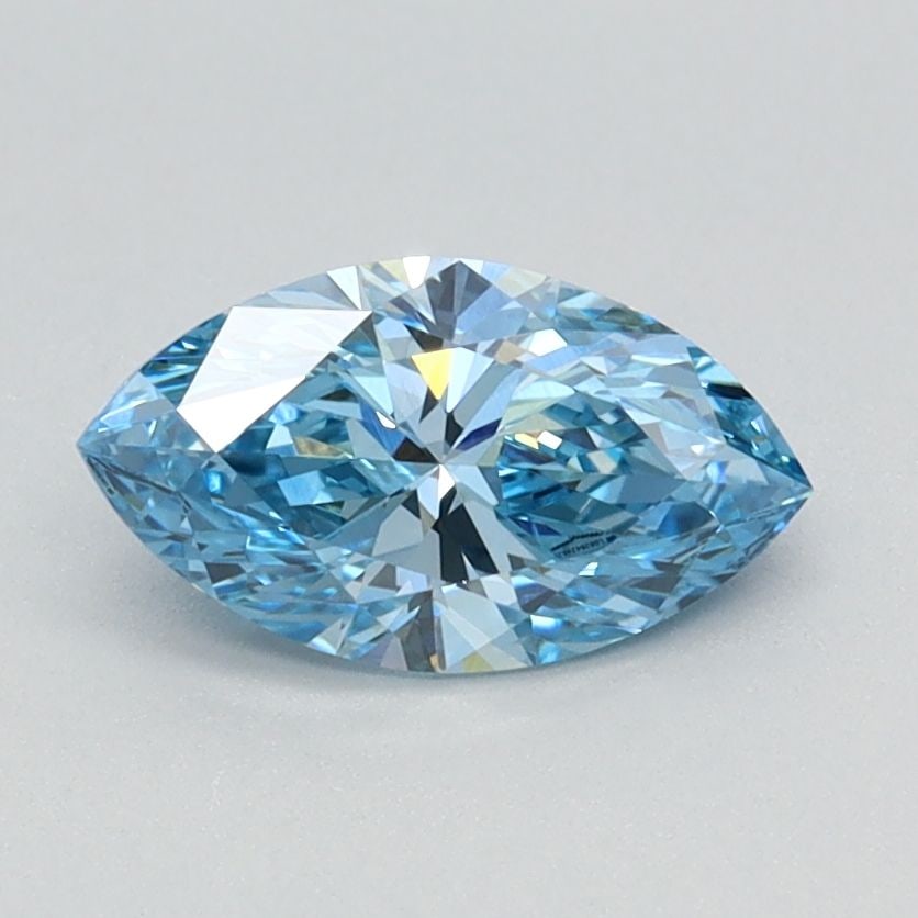 Loose Diamond - MARQUISE 0.7ct Fancy Vivid Blue VVS2: Loose Diamond - MARQUISE 0.7ct Fancy Vivid Blue VVS2 Source: This is a real non-mined Diamond that has been grown in a lab Shape: MARQUISE Carats: 0.7 Color: Fancy Vivid Blue Certification: IGI Video: