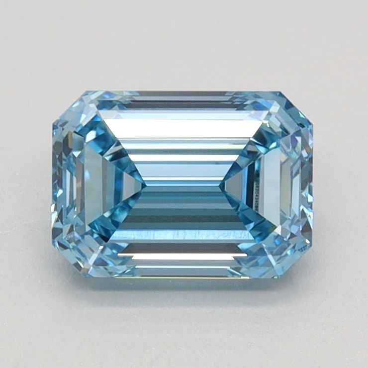 Loose Diamond - EMERALD 1.01ct Fancy Vivid Blue VVS2: Loose Diamond - EMERALD 1.01ct Fancy Vivid Blue VVS2 Source: This is a real non-mined Diamond that has been grown in a lab Shape: EMERALD Carats: 1.01 Color: Fancy Vivid Blue Certification: IGI