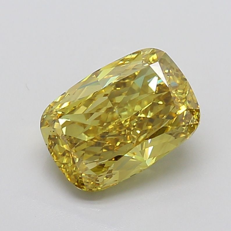 Loose Diamond - CUSHION MODIFIED 5.0ct Fancy Vivid Brownish Yellow VS2: Loose Diamond - CUSHION MODIFIED 5.0ct Fancy Vivid Brownish Yellow VS2 Source: This is a real non-mined Diamond that has been grown in a lab Shape: CUSHION MODIFIED Carats: 5.0 Color: Fancy Vivid