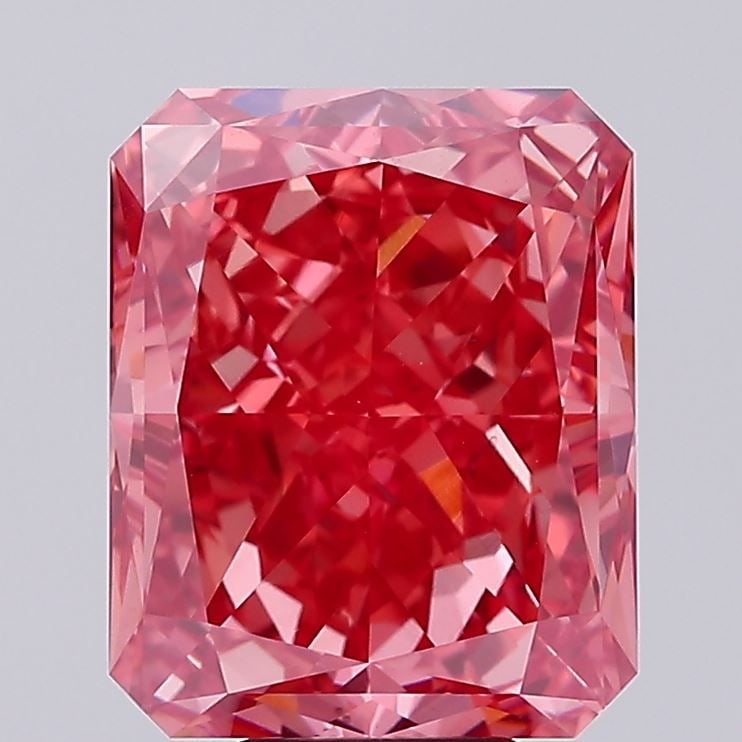 Loose Diamond - RADIANT 9.85ct Fancy Vivid Pink VS2: Loose Diamond - RADIANT 9.85ct Fancy Vivid Pink VS2 Source: This is a real non-mined Diamond that has been grown in a lab Shape: RADIANT Carats: 9.85 Color: Fancy Vivid Pink Certification: IGI Video: