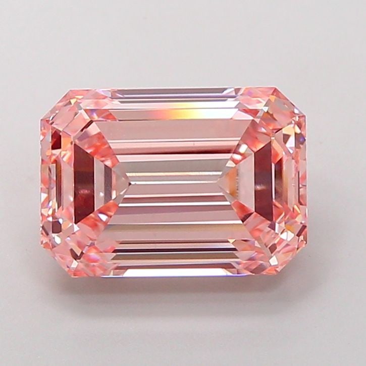 Loose Diamond - EMERALD 6.04ct Fancy Intense Pink VS1: Loose Diamond - EMERALD 6.04ct Fancy Intense Pink VS1 Source: This is a real non-mined Diamond that has been grown in a lab Shape: EMERALD Carats: 6.04 Color: Fancy Intense Pink Certification: IGI