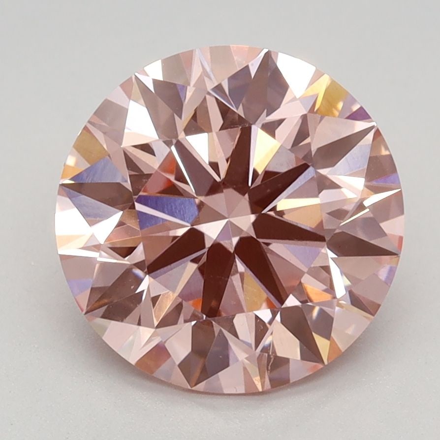 Ideal Loose Diamond - ROUND 2.7ct Fancy Vivid Pink VVS2: Ideal Loose Diamond - ROUND 2.7ct Fancy Vivid Pink VVS2 Source: This is a real non-mined Diamond that has been grown in a lab Shape: ROUND Carats: 2.7 Color: Fancy Vivid Pink Certification: IGI