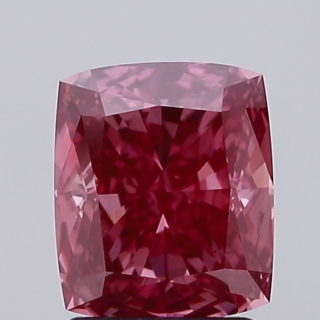 Loose Diamond - CUSHION MODIFIED 2.05ct Fancy Vivid Pink VS2: Loose Diamond - CUSHION MODIFIED 2.05ct Fancy Vivid Pink VS2 Source: This is a real non-mined Diamond that has been grown in a lab Shape: CUSHION MODIFIED Carats: 2.05 Color: Fancy Vivid Pink Certific