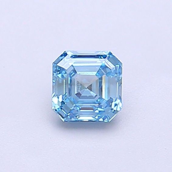 Loose Diamond - ASSCHER 0.39ct Fancy Vivid Blue VS1: Loose Diamond - ASSCHER 0.39ct Fancy Vivid Blue VS1 Source: This is a real non-mined Diamond that has been grown in a lab Shape: ASSCHER Carats: 0.39 Color: Fancy Vivid Blue Certification: IGI