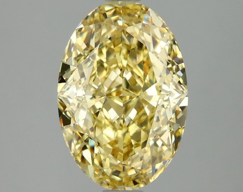 Loose Diamond - OVAL 3.07ct Fancy Intense Yellow VVS2: Loose Diamond - OVAL 3.07ct Fancy Intense Yellow VVS2 Source: This is a real non-mined Diamond that has been grown in a lab Shape: OVAL Carats: 3.07 Color: Fancy Intense Yellow Certification: IGI