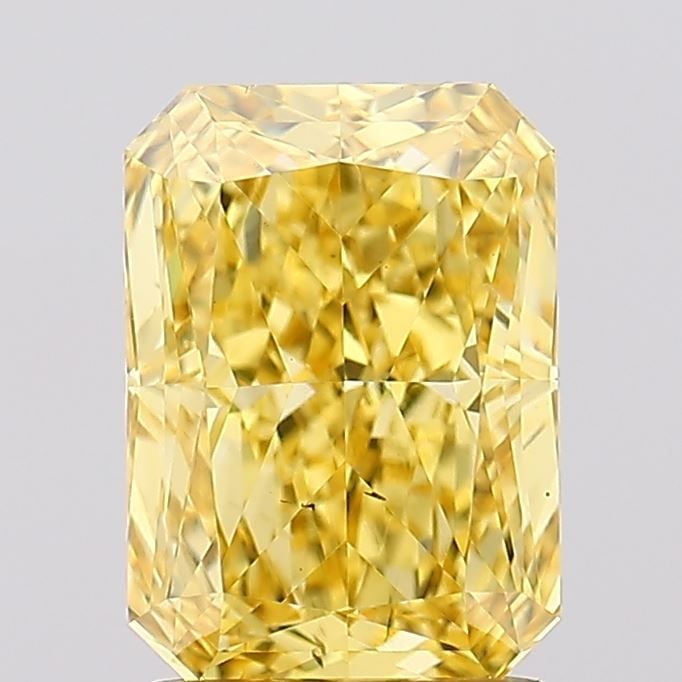 Loose Diamond - RADIANT 2.06ct Fancy Vivid Yellow VS2: Loose Diamond - RADIANT 2.06ct Fancy Vivid Yellow VS2 Source: This is a real non-mined Diamond that has been grown in a lab Shape: RADIANT Carats: 2.06 Color: Fancy Vivid Yellow Certification: IGI