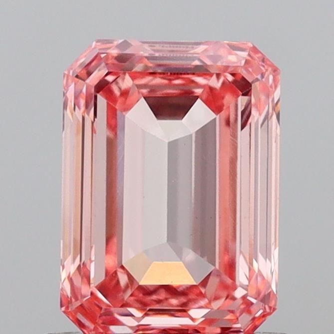 Loose Diamond - EMERALD 1.23ct Fancy Intense Pink VVS2: Loose Diamond - EMERALD 1.23ct Fancy Intense Pink VVS2 Source: This is a real non-mined Diamond that has been grown in a lab Shape: EMERALD Carats: 1.23 Color: Fancy Intense Pink Certification: IGI Vi