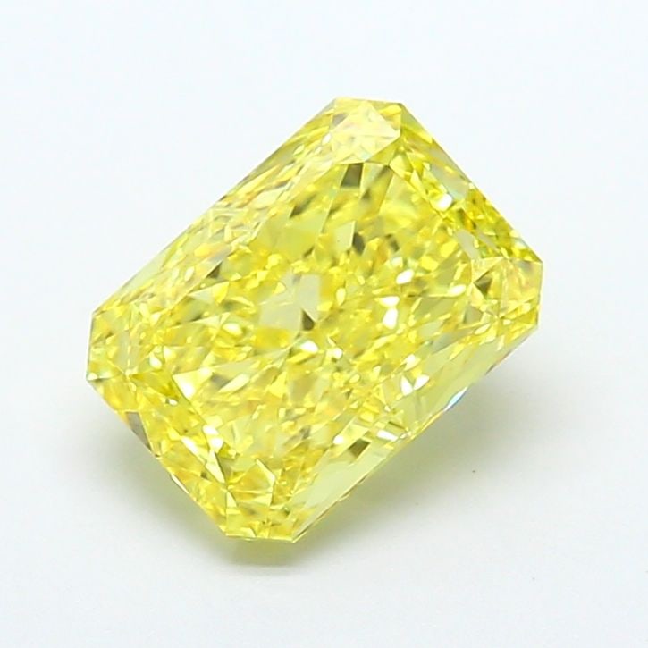 Loose Diamond - RADIANT 4.0ct Fancy Vivid Yellow VS1: Loose Diamond - RADIANT 4.0ct Fancy Vivid Yellow VS1 Source: This is a real non-mined Diamond that has been grown in a lab Shape: RADIANT Carats: 4.0 Color: Fancy Vivid Yellow Certification: IGI