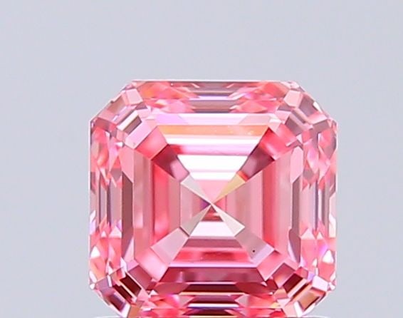 Loose Diamond - ASSCHER 1.02ct Fancy Vivid Pink VS1: Loose Diamond - ASSCHER 1.02ct Fancy Vivid Pink VS1 Source: This is a real non-mined Diamond that has been grown in a lab Shape: ASSCHER Carats: 1.02 Color: Fancy Vivid Pink Certification: IGI Video: