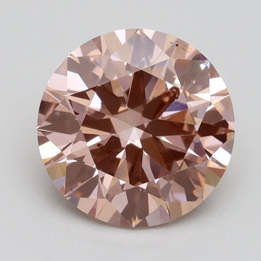 Loose Diamond - ROUND 2.61ct Fancy Intense Pink SI1 (1 of 1)
