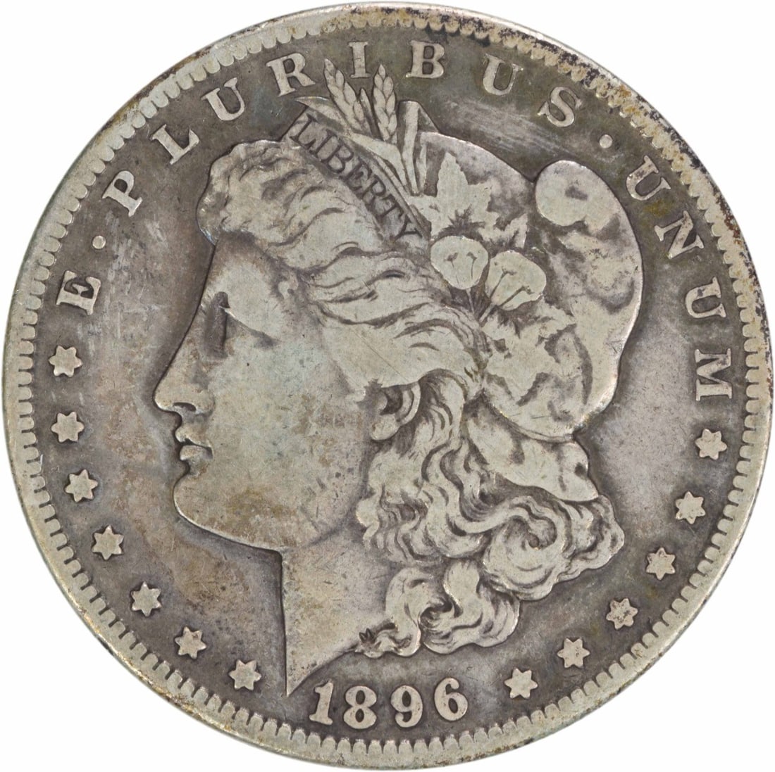 1896-S Morgan Silver Dollar Uncertified Coin by George T. Morgan (1 of 2)