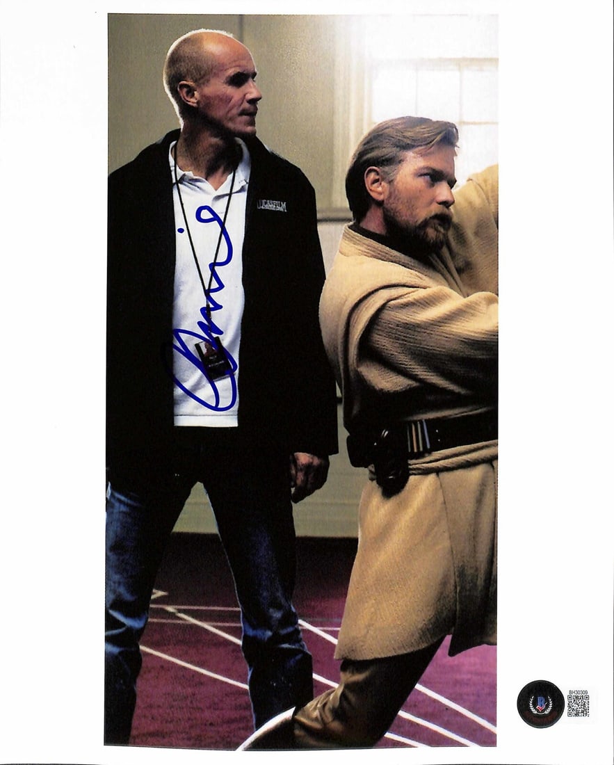 8x10 Nick Gillard Autographed Photo Star Wars Prequel Beckett Authenticated: 8x10 Nick Gillard Autographed Photo Star Wars Prequel Beckett Authenticated This is an autographed 8x10 photograph signed in blue permanent marker by Nick Gillard, the stunt coordinator for the Star W