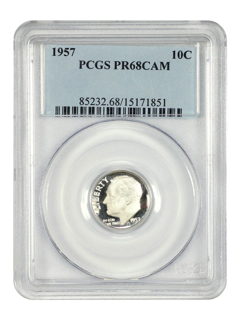 1957 Roosevelt Dime Proof PR68CAM PCGS Certified Philadelphia (1 of 6)
