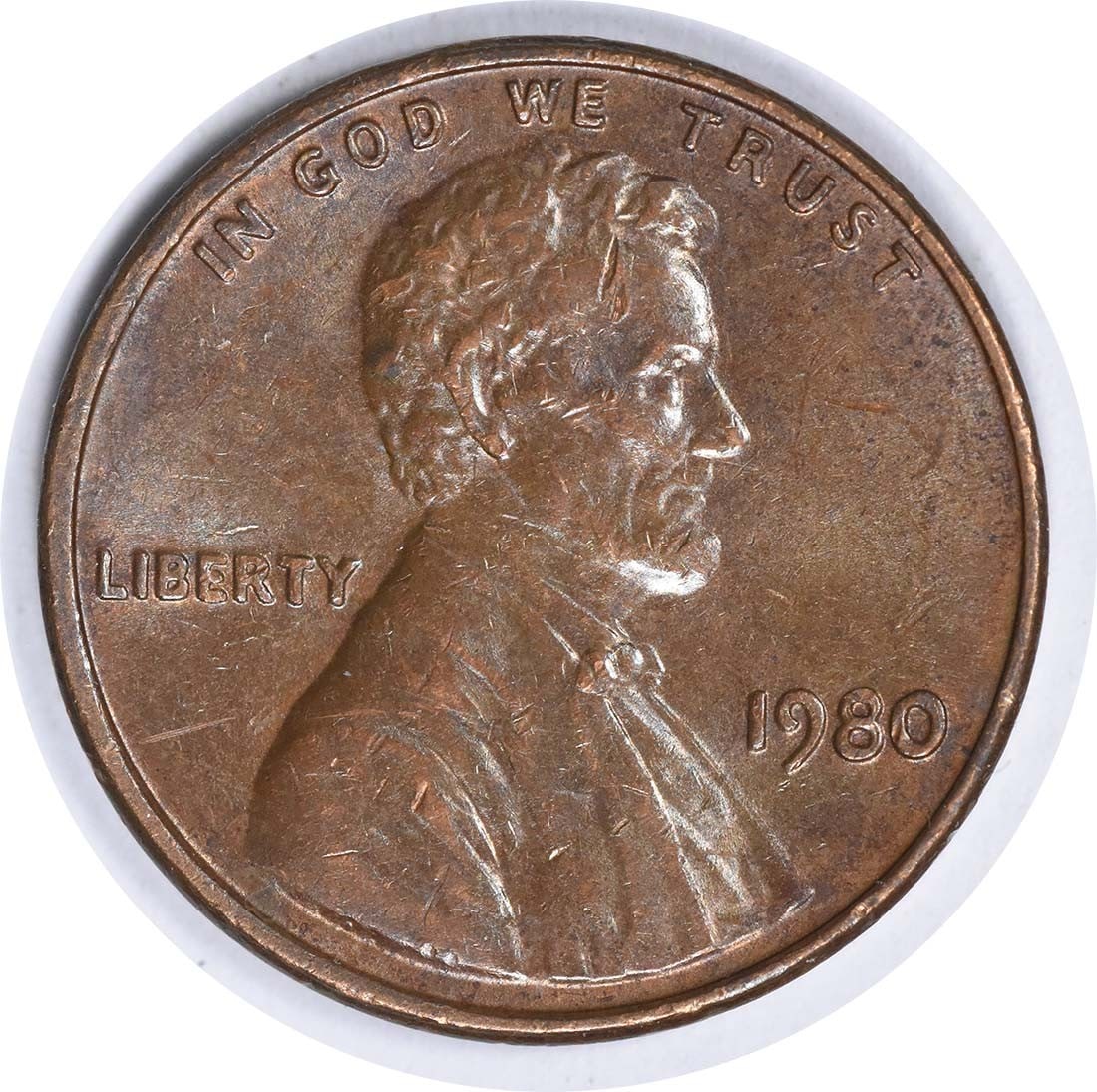 1980 Lincoln Cent DDO FS-101 Copper Coin Uncertified (1 of 2)
