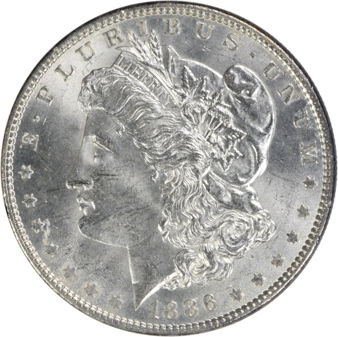 1886 Morgan Silver Dollar BU Uncertified Silver Coin (1 of 2)