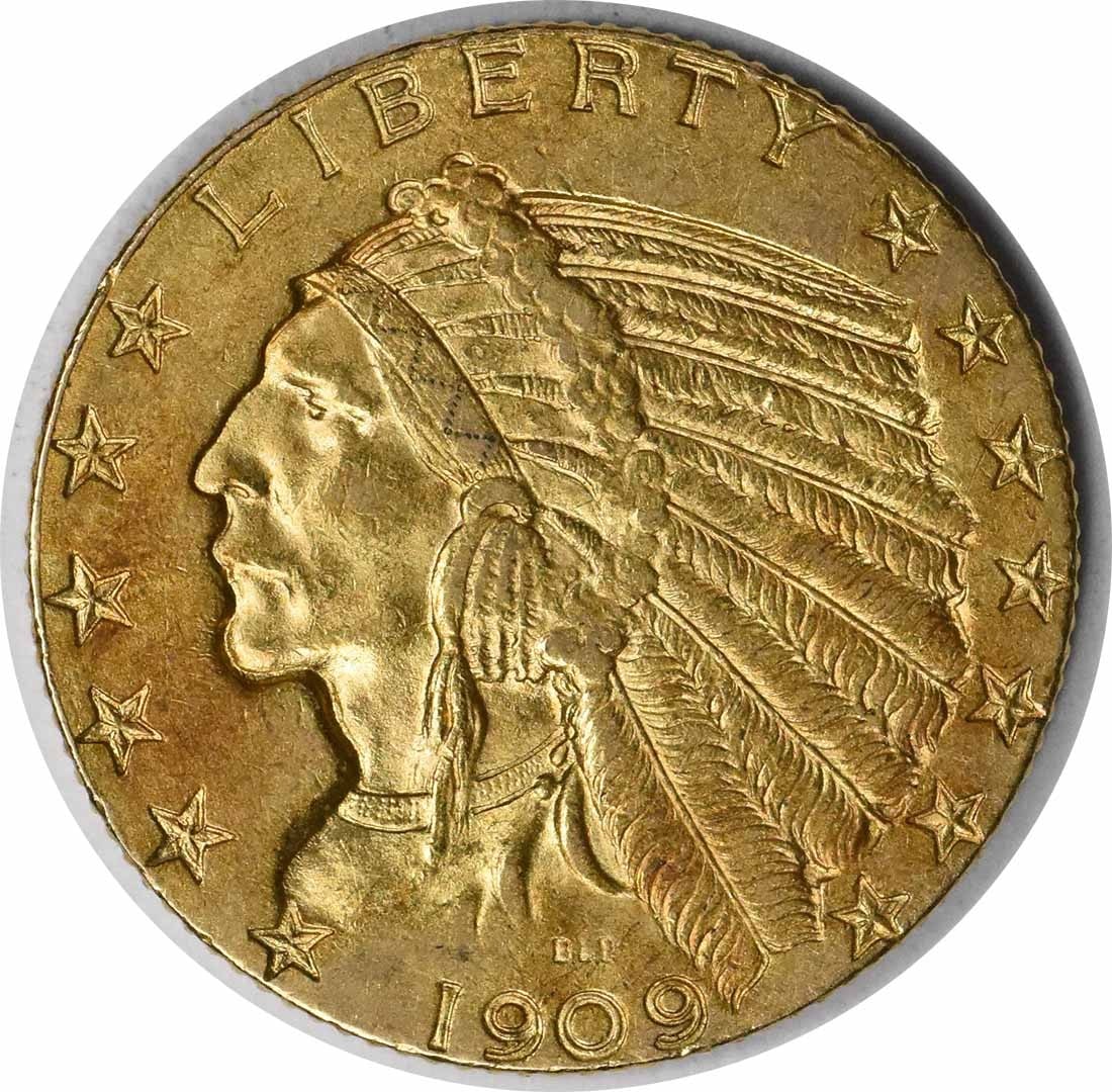 1909 $5 Gold Indian Coin by Bela Lyon Pratt AU Uncertified: 1909 $5 Gold Indian Coin by Bela Lyon Pratt AU Uncertified This 1909 $5 Gold Indian coin features a stunning design by Bela Lyon Pratt, showcasing the iconic Indian head motif. Struck in Philadelphia,