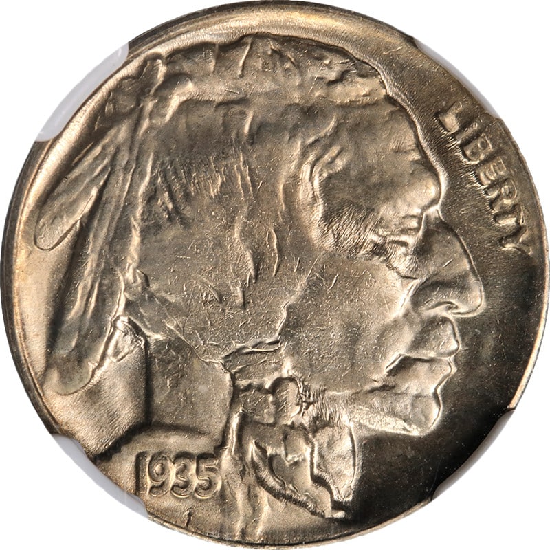 NGC MS64 1935-D United States Buffalo Nickel Uncirculated (1 of 4)