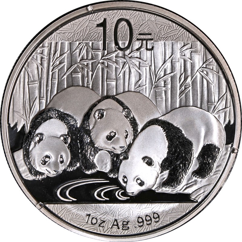 2013 Silver Panda 10 Yuan Coin from China 1 oz Brilliant Uncirculated (1 of 2)