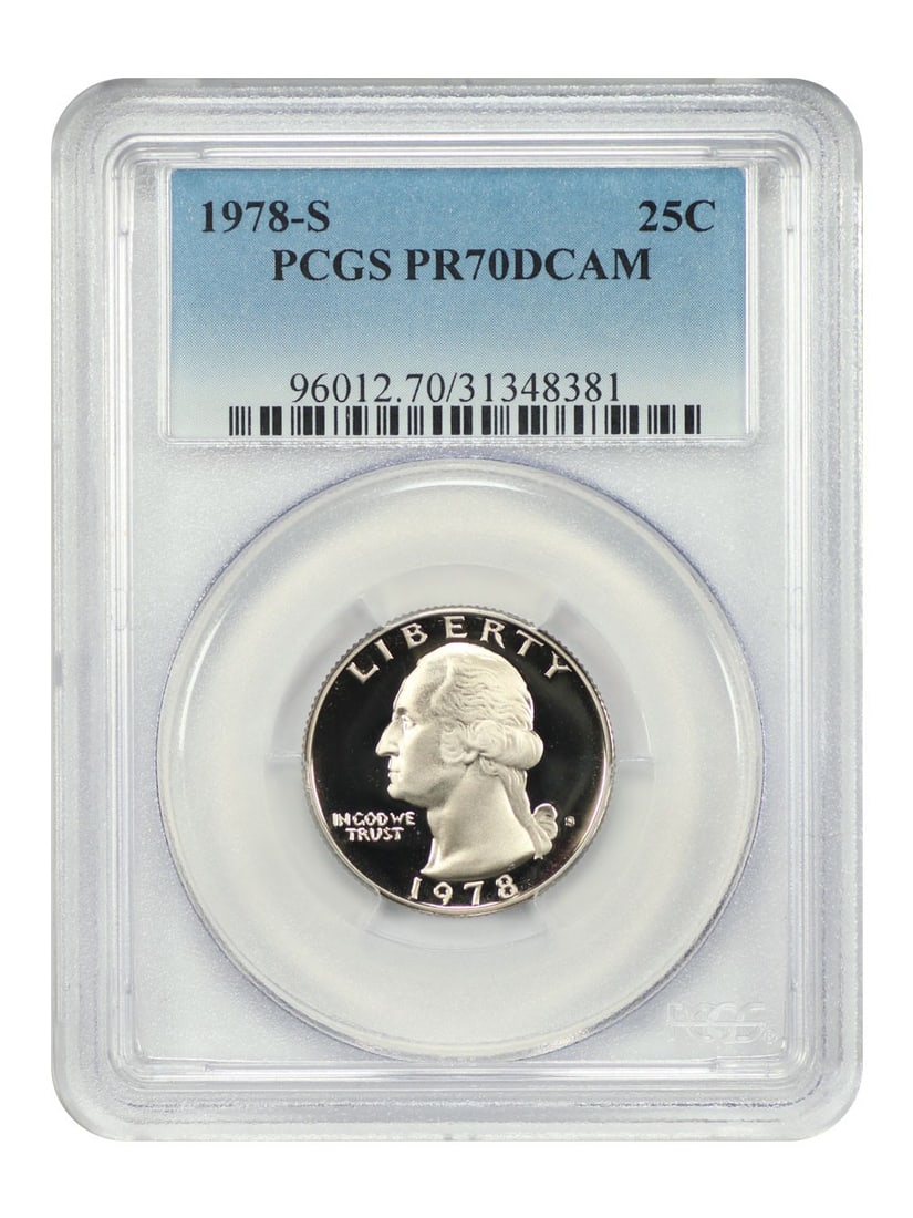 PCGS PR70DCAM 1978-S Washington Quarter Proof Coin (1 of 6)