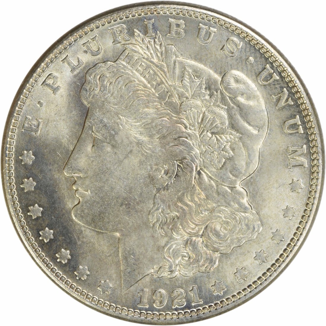 1921-S Morgan Silver Dollar Uncirculated Silver Coin BU (1 of 2)