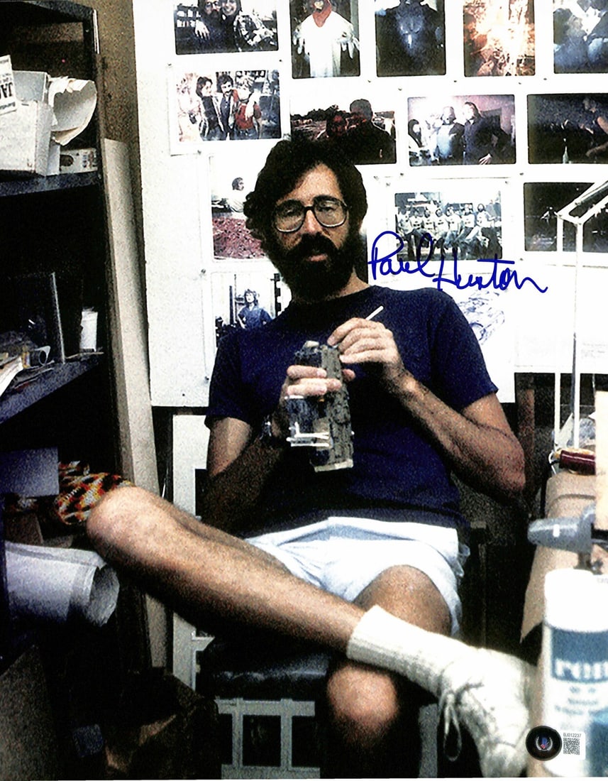 Signed 11x14 Photo Paul Huston ILM Star Wars Model Shop Beckett Authenticated: Signed 11x14 Photo Paul Huston ILM Star Wars Model Shop Beckett Authenticated This is an original 11x14 color photograph signed by Paul Huston, a visual effects artist from ILM known for his work on t