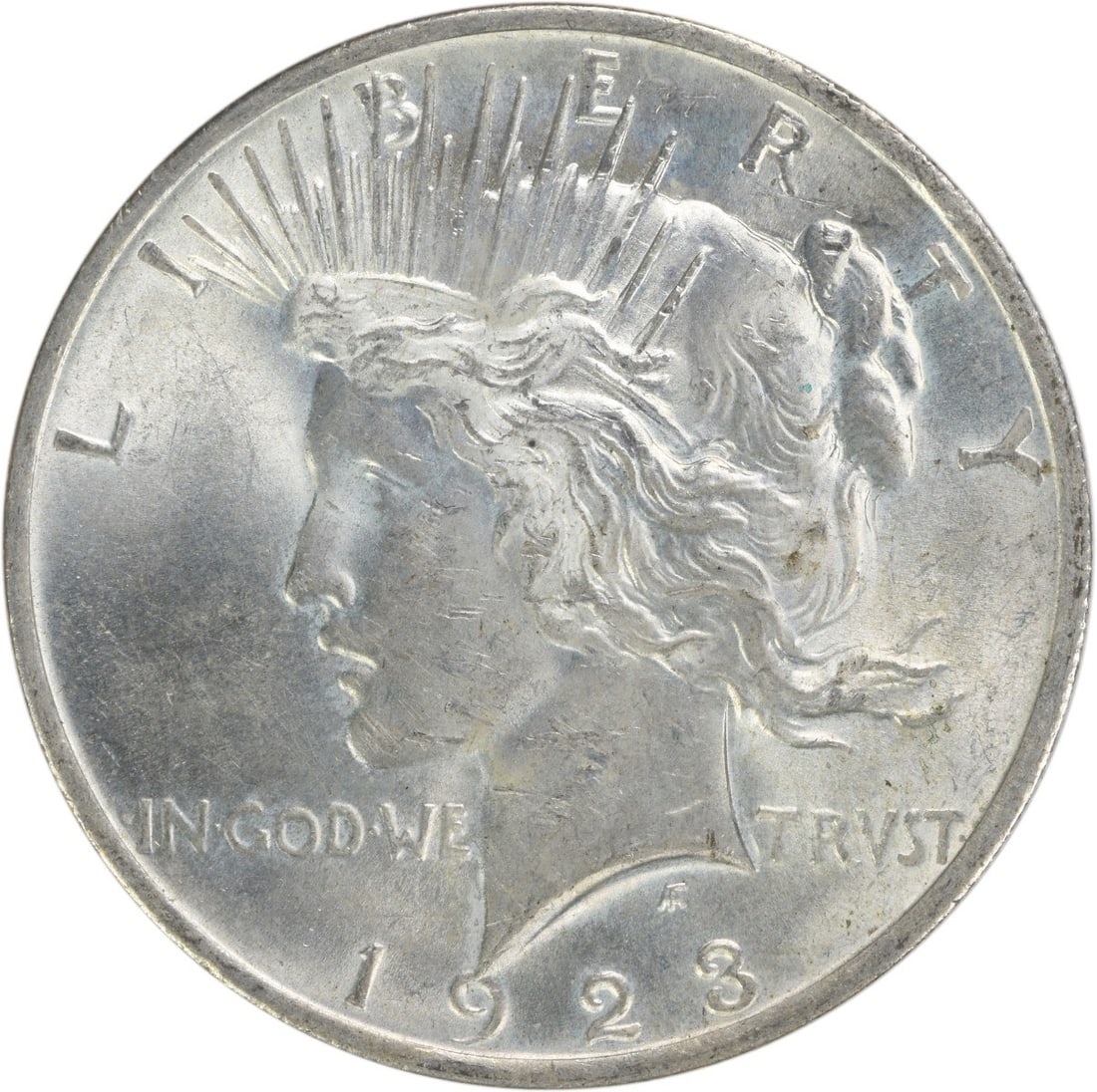 1923 Peace Silver Dollar Uncertified BU Silver Coin (1 of 2)