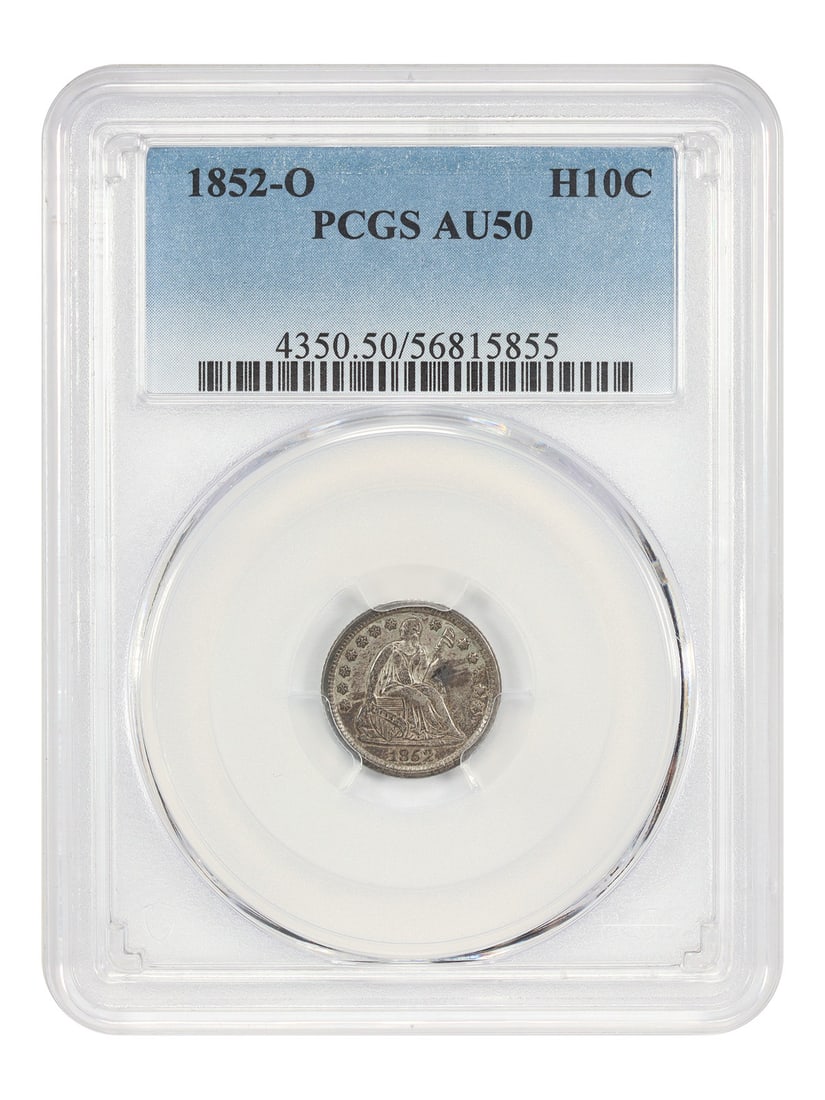 1852-O Liberty Seated Half Dime PCGS AU50 New Orleans Mint (1 of 4)