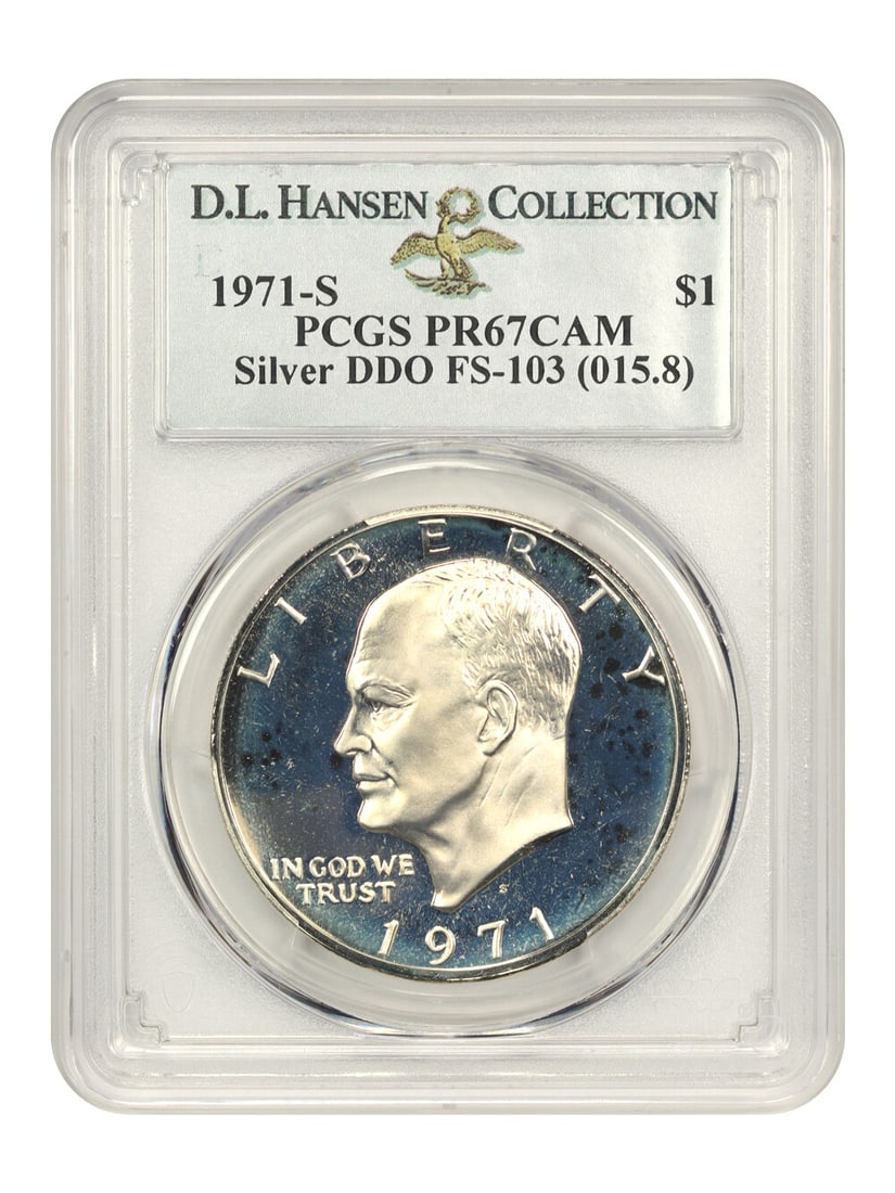 1971-S $1 PCGS Proof 67 DCAM Ike Dollar DDO FS-103 (1 of 4)