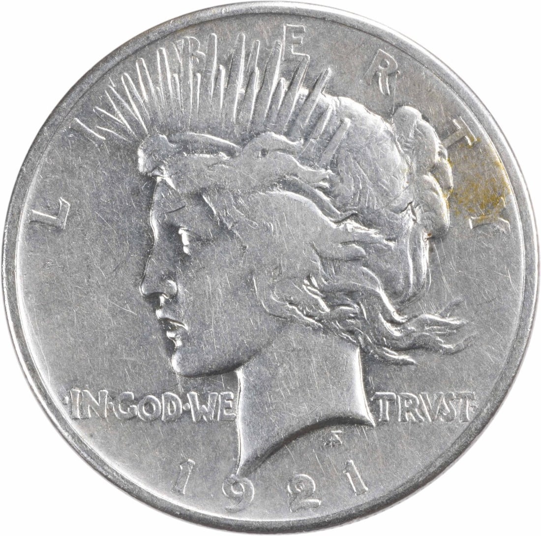 1921 Peace Silver Dollar EF Uncertified 90% Silver Anthony de Francisci Design: 1921 Peace Silver Dollar EF Uncertified 90% Silver Anthony de Francisci Design This 1921 Peace Silver Dollar is a remarkable piece of numismatic history, featuring a beautiful design by Anthony de Fra
