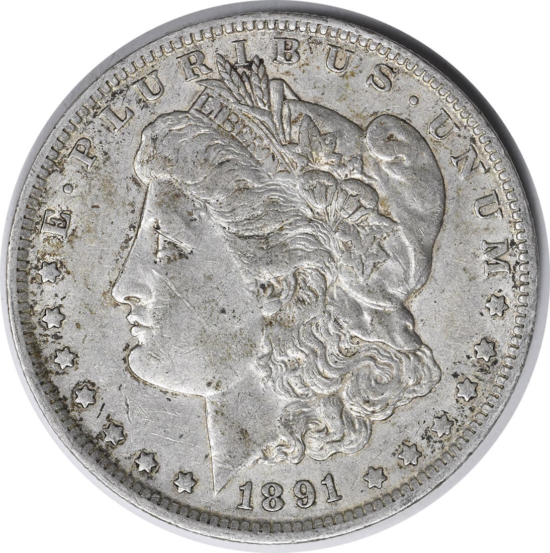 1891-O Morgan Dollar 90 Percent Silver Extra Fine Uncertified US Coin (1 of 2)