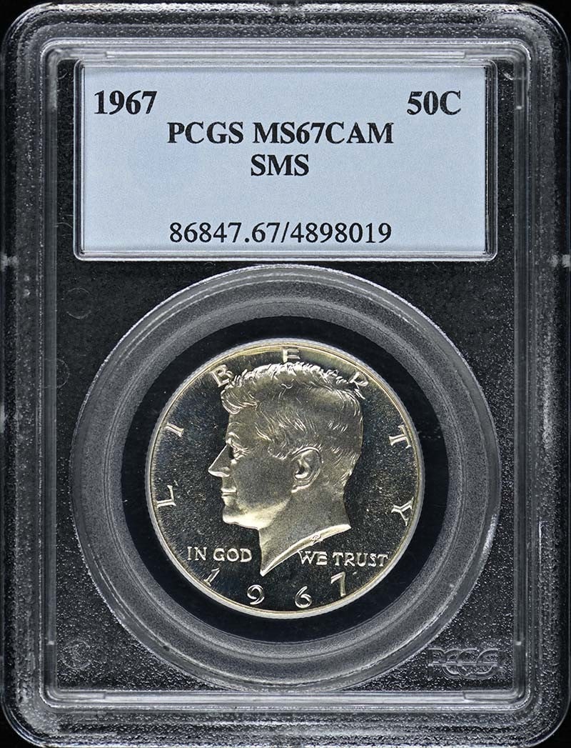 1967 Kennedy Half Dollar Silver Clad PCGS SP67CAM Uncirculated (1 of 2)
