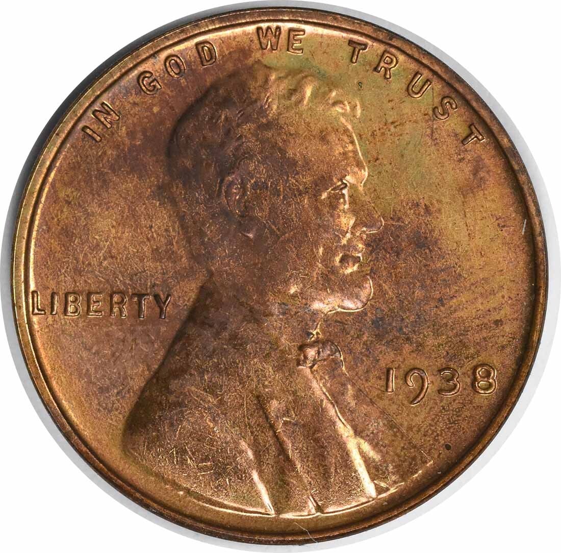 1938 Lincoln Wheat Proof Cent Choice Proof Plus Uncertified Copper Coin (1 of 2)