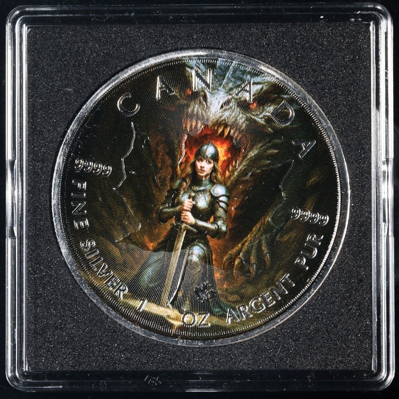 2025 Canada 1oz Silver Maple Leaf Last Breath Colorized Coin (1 of 3)
