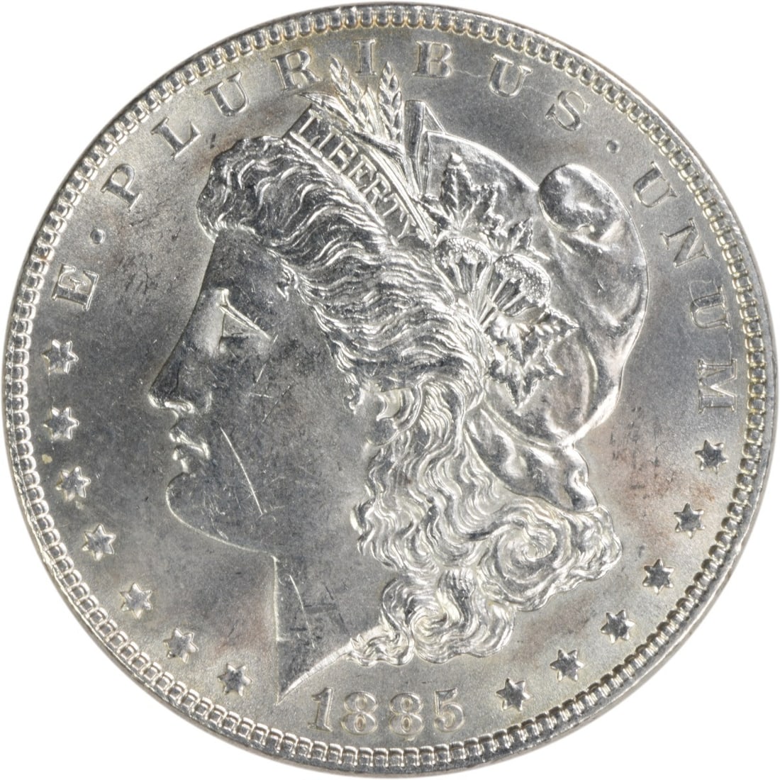 1885 Morgan Silver Dollar Choice BU Uncertified Silver Coin (1 of 2)