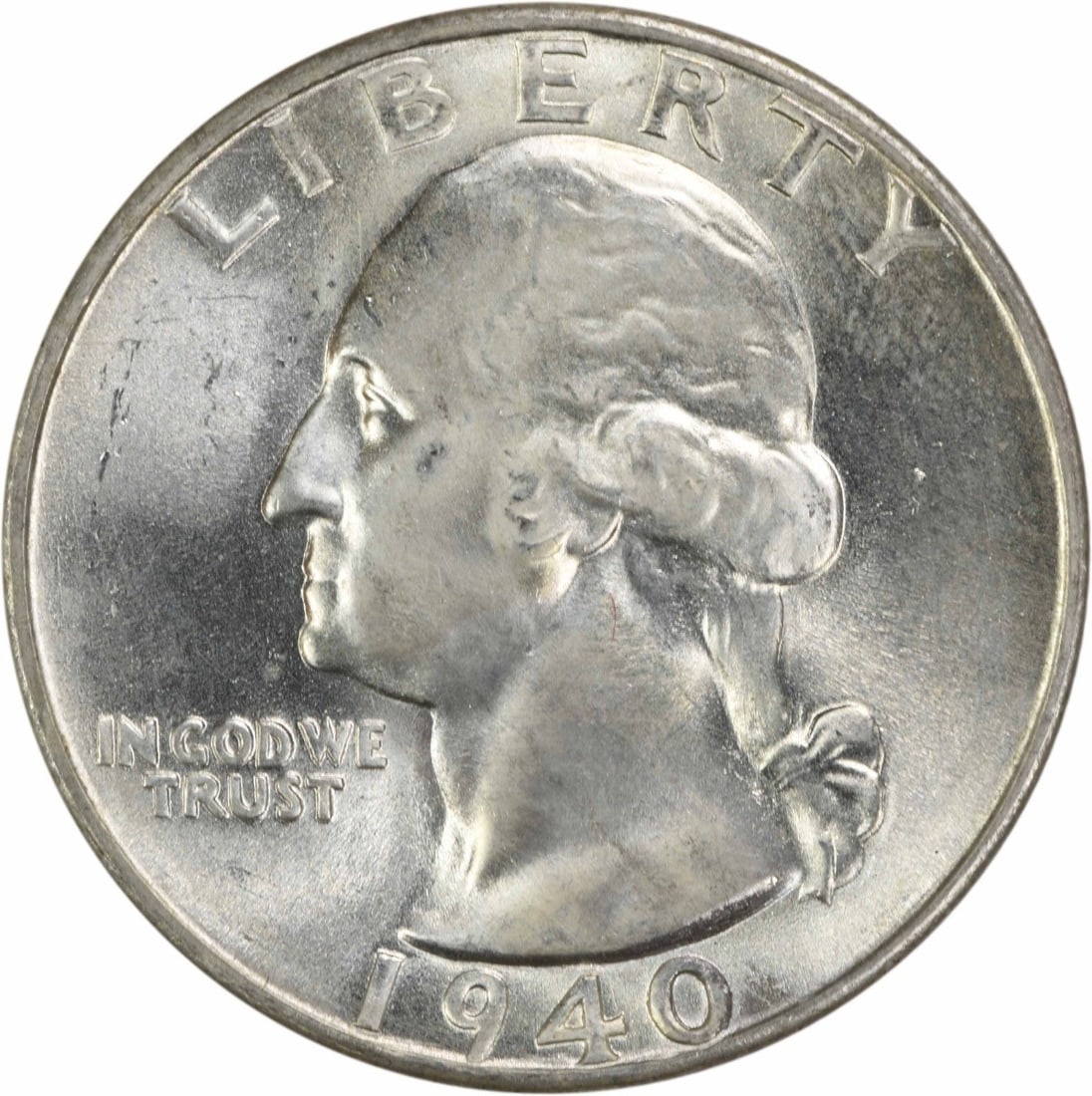 Choice BU Plus 1940-S Silver Washington Quarter Uncertified (1 of 2)