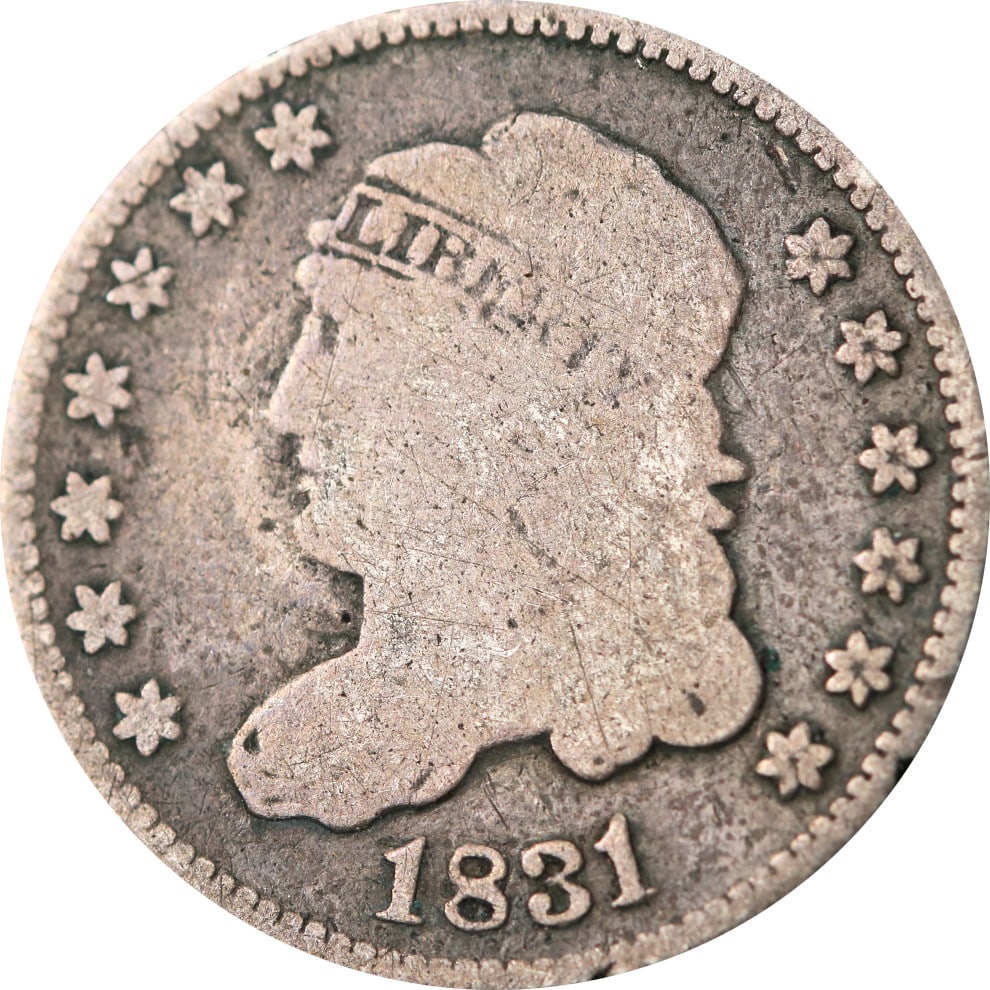 1831 Bust Half Dime Silver Coin Circulated UNCERTIFIED (1 of 2)