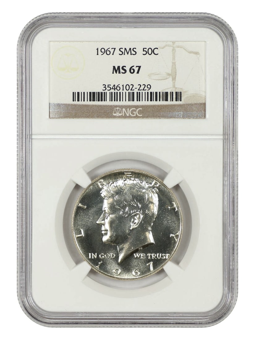 1967 Kennedy Half Dollar 50C NGC SP67 Special Mint Set (1 of 4)