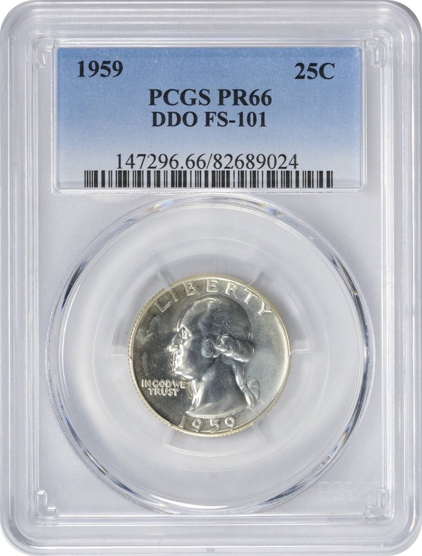 1959 Washington Silver Quarter PR66 DDO FS-101 PCGS Proof (1 of 2)