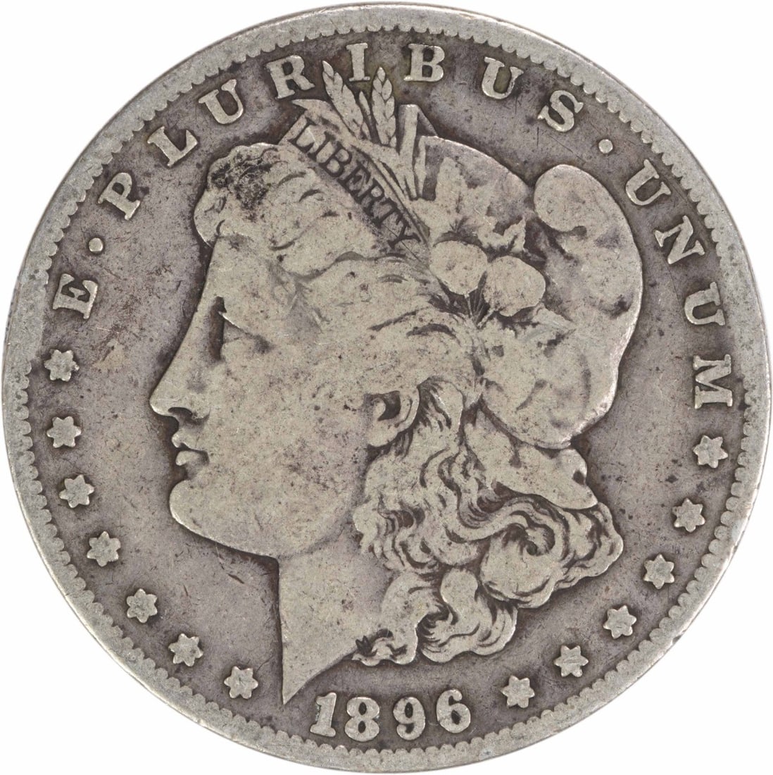 1896-S Morgan Silver Dollar Coin by George T. Morgan (1 of 2)