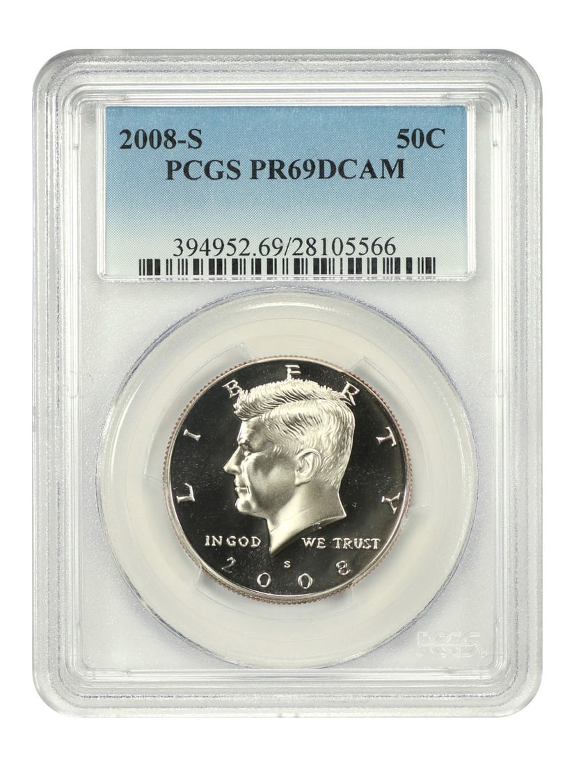 2008-S Kennedy Half Dollar PCGS PR69DCAM Uncirculated (1 of 4)
